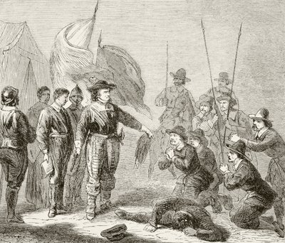 Oliver Cromwell Suppressing a Leveller Mutiny in the Army, 1649, from 